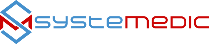 Logo met blauw en rood geometrisch "S"-symbool voor Brandmode, een digitaal marketingbureau, op een lichte achtergrond.
