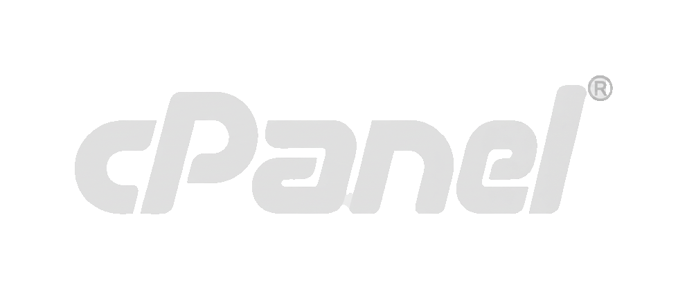 Grijs "cPanel" logo met een geregistreerd handelsmerk symbool, ideaal voor Systemedic en Webontwikkeling projecten.